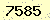 請輸入此驗證碼 : 7585