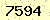 請輸入此驗證碼 : 7594