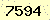 請輸入此驗證碼 : 7594