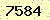 請輸入此驗證碼 : 7584