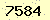 請輸入此驗證碼 : 7584