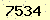 請輸入此驗證碼 : 7534