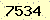 請輸入此驗證碼 : 7534