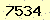 請輸入此驗證碼 : 7534