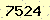 請輸入此驗證碼 : 7524