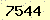 請輸入此驗證碼 : 7544