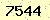 請輸入此驗證碼 : 7544