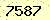 請輸入此驗證碼 : 7587