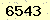 請輸入此驗證碼 : 6543