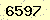 請輸入此驗證碼 : 6597