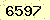 請輸入此驗證碼 : 6597
