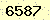 請輸入此驗證碼 : 6587
