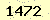 請輸入此驗證碼 : 1472