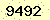 請輸入此驗證碼 : 9492