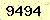 請輸入此驗證碼 : 9494