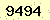 請輸入此驗證碼 : 9494