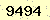 請輸入此驗證碼 : 9494
