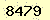 請輸入此驗證碼 : 8479