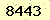 請輸入此驗證碼 : 8443