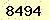 請輸入此驗證碼 : 8494