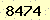 請輸入此驗證碼 : 8474