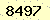 請輸入此驗證碼 : 8497