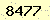 請輸入此驗證碼 : 8477