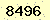 請輸入此驗證碼 : 8496