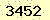 請輸入此驗證碼 : 3452