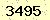 請輸入此驗證碼 : 3495