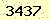 請輸入此驗證碼 : 3437