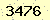 請輸入此驗證碼 : 3476