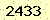 請輸入此驗證碼 : 2433