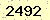 請輸入此驗證碼 : 2492
