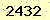 請輸入此驗證碼 : 2432