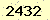 請輸入此驗證碼 : 2432