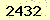 請輸入此驗證碼 : 2432
