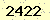 請輸入此驗證碼 : 2422