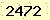 請輸入此驗證碼 : 2472