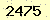 請輸入此驗證碼 : 2475