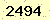 請輸入此驗證碼 : 2494