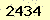請輸入此驗證碼 : 2434