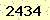 請輸入此驗證碼 : 2434