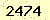 請輸入此驗證碼 : 2474