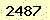 請輸入此驗證碼 : 2487
