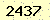 請輸入此驗證碼 : 2437