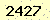 請輸入此驗證碼 : 2427