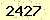 請輸入此驗證碼 : 2427
