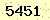 請輸入此驗證碼 : 5451