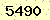 請輸入此驗證碼 : 5490